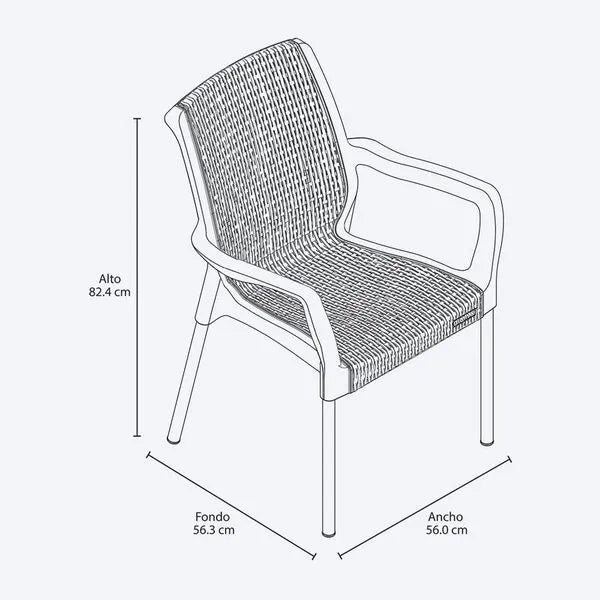 Silla Shia con brazos