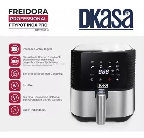 Freidora profesional de aire de 7 litros de Dkasa.