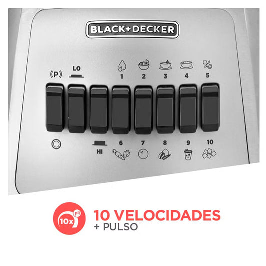 Licuadora DuraPro 550W de 10 velocidades de Black & Decker. - Pa´la house