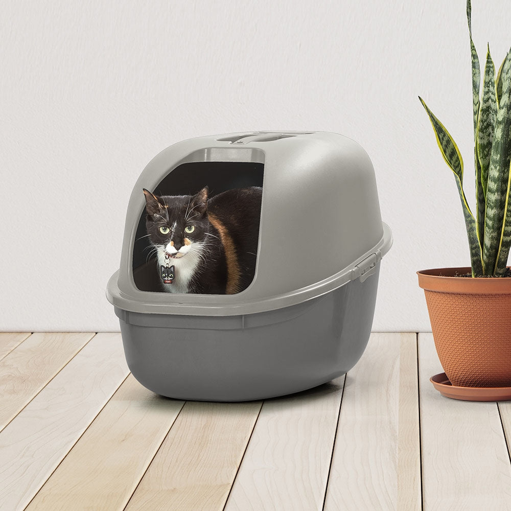 Arenero para gatos gris / gris oscuro de Rimax