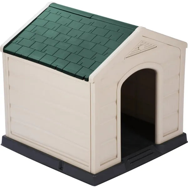 Casa para perros de razas medianas y grandes. Gris hielo/Terracota