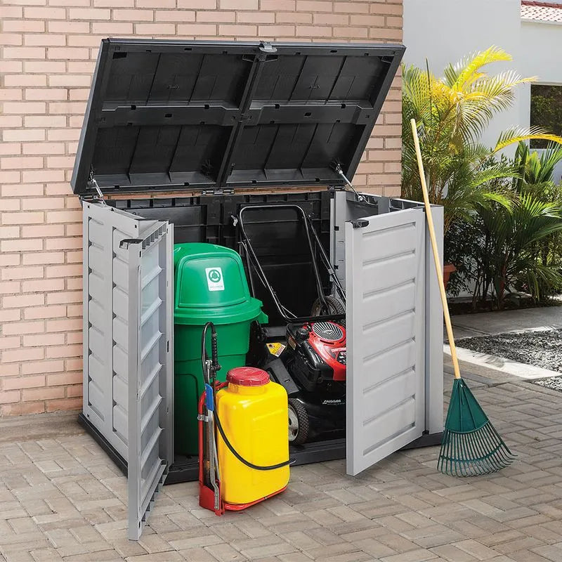 Bodega de jardín mediana gris de Rimax. - Pa´la house