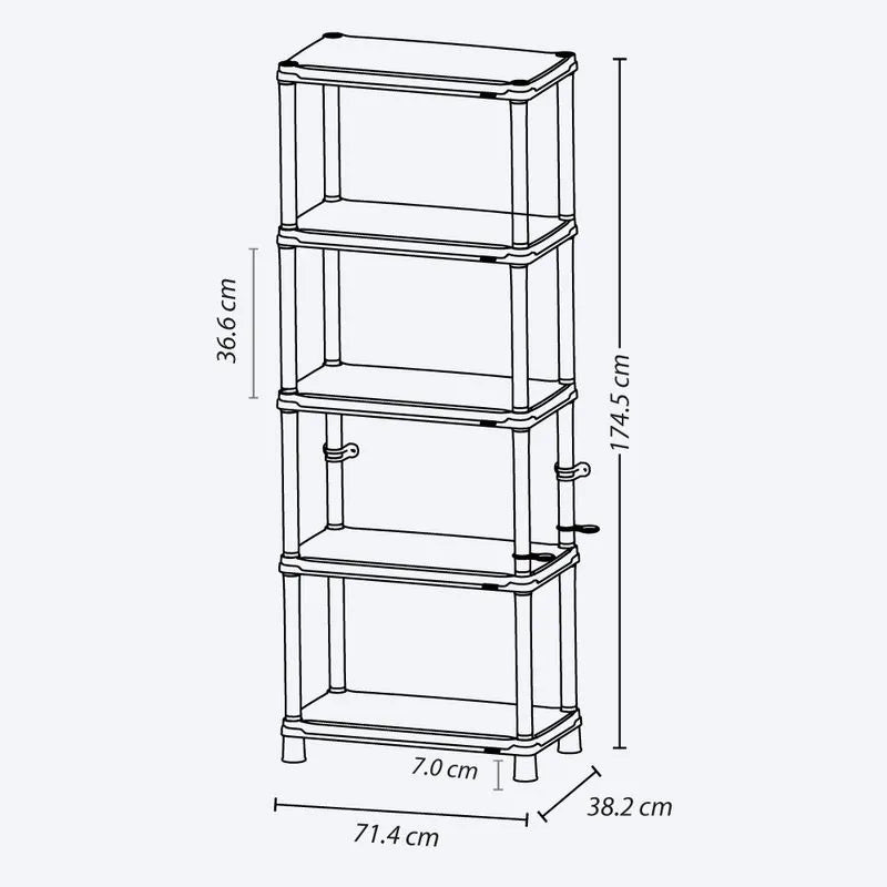 Estante sólido de 15 pulgadas con 5 niveles Rimax - Pa´la house
