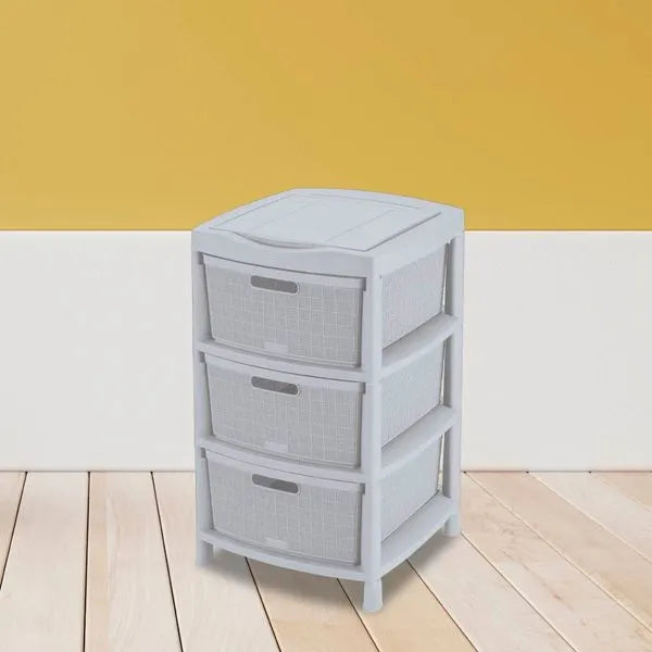 Gavetero Fique con 3 gavetas y tapa organizadora de Rimax