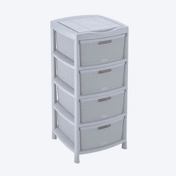 Gavetero Fique con 4 gavetas y tapa organizadora de Rimax