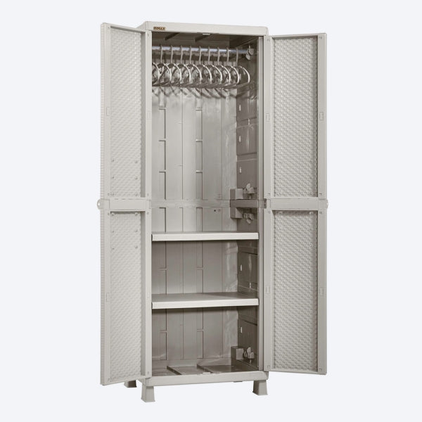 Armario para ropa Rattan Taupe de Rimax - Pa´la house