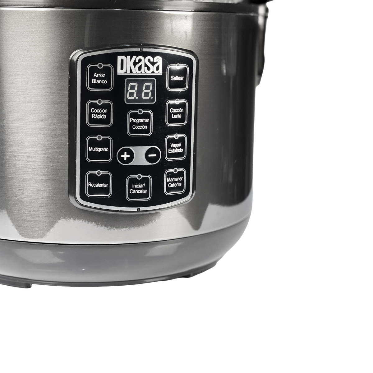 Olla Arrocera Premium Multifuncional 1.8 Litros Dkasa en color moderno para cocina