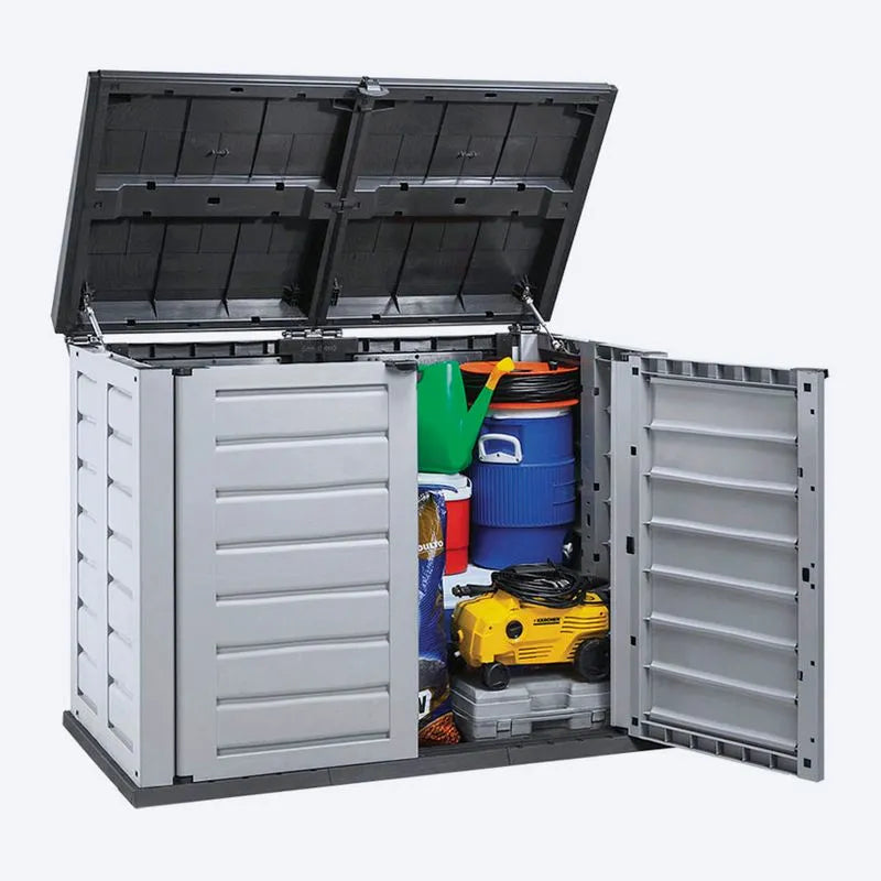 Bodega de jardín mediana gris de Rimax. - Pa´la house