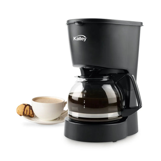 Cafetera Eléctrica Kalley Negra 4 Tazas (K-MCM4N) – Compacta y Práctica - Pa´la house