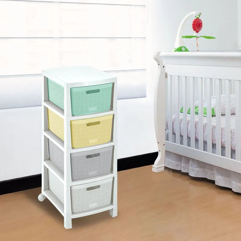 Cajonero Fique de 4 gavetas infantiles de Rimax - Pa´la house