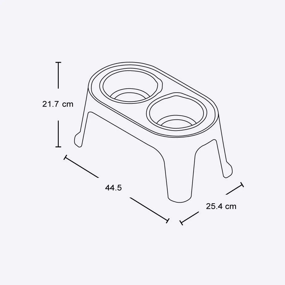 Comedero alto para mascotas Medium de Rimax - Pa´la house