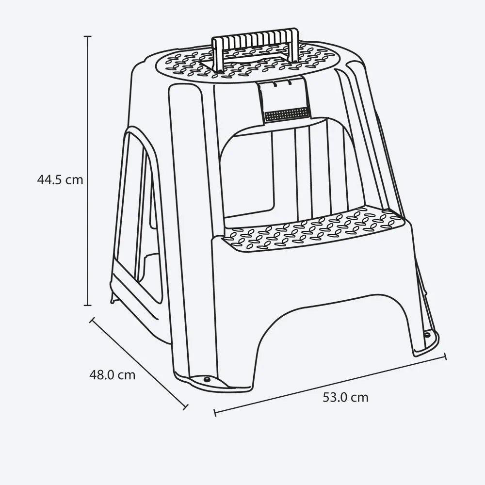 Escalesilla con tapa organizadora de Rimax