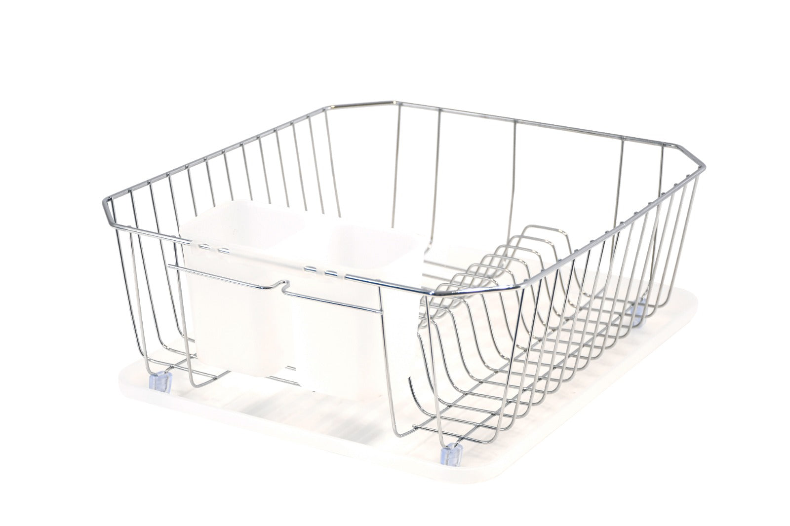 Set escurridor metálico de 3 piezas, blanco. - Pa´la house