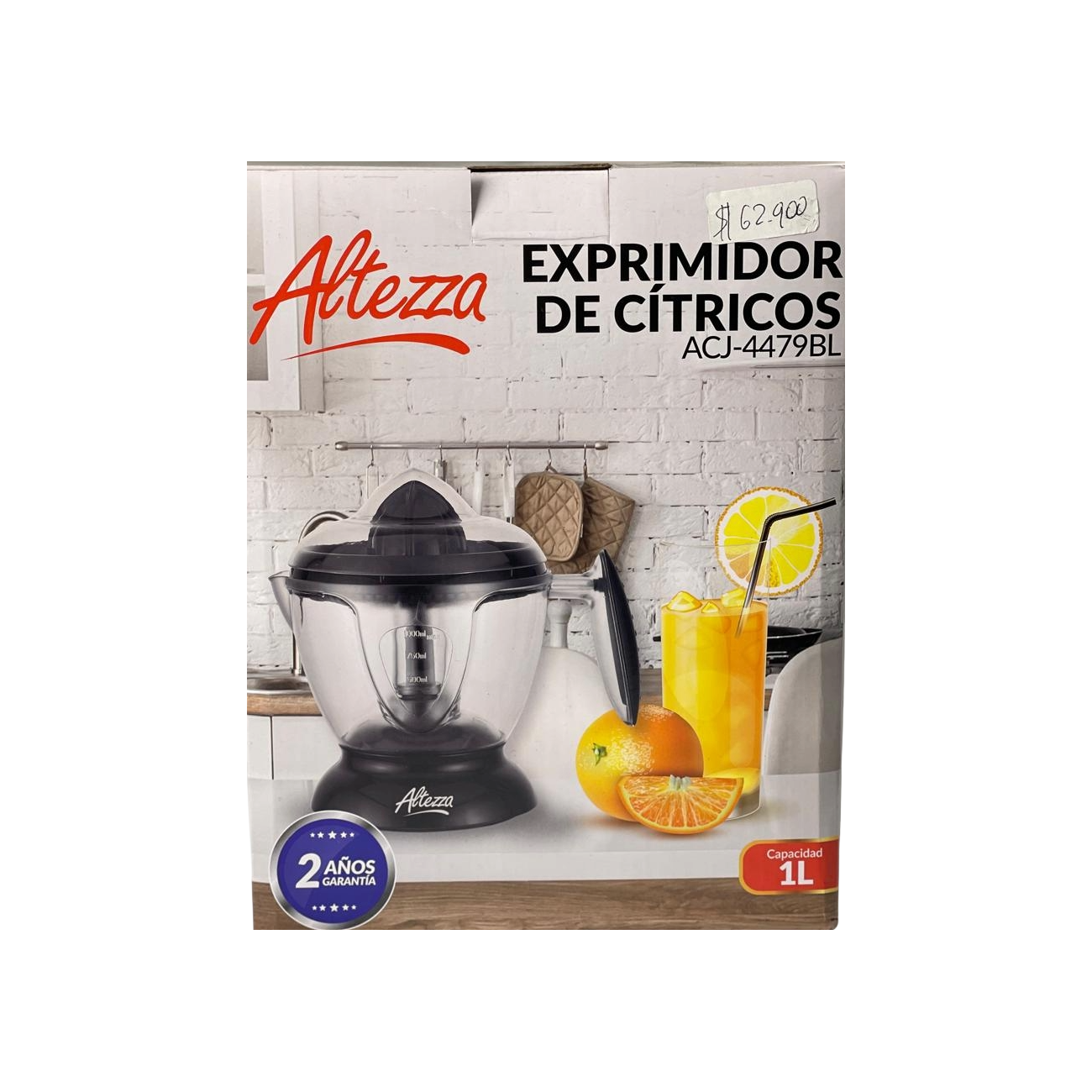 Exprimidor de cítricos eléctrico de 1L Altezza