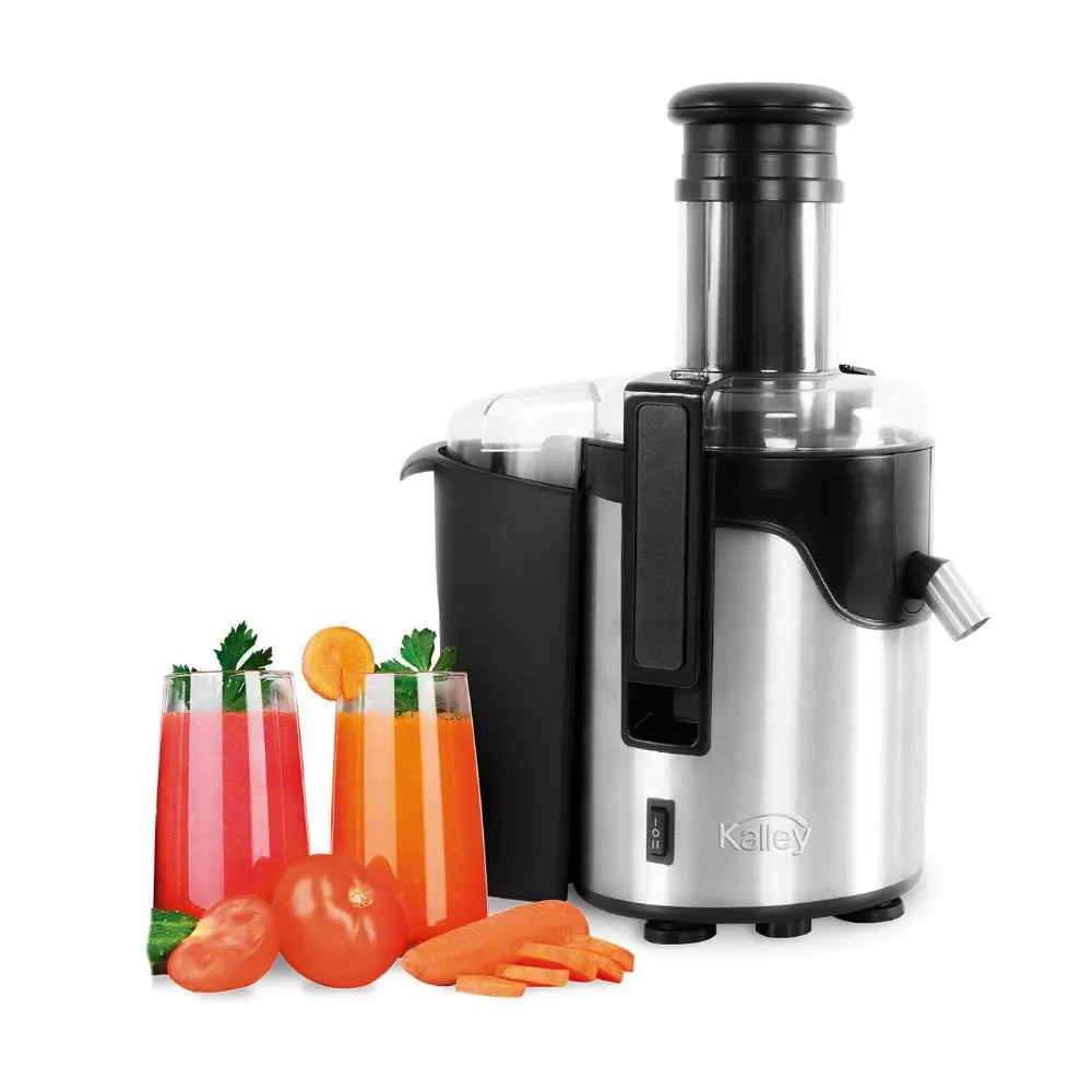 Extractor de Jugos Kalley K-JE750 de 2 Velocidades en Acero Inoxidable – 750W - Pa´la house