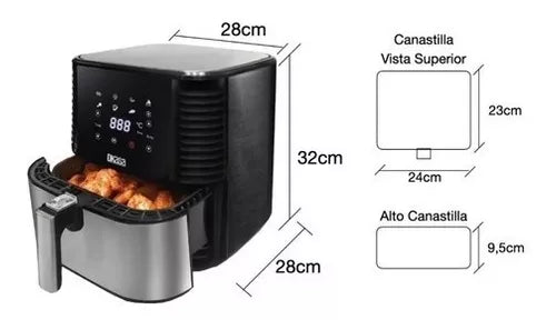 Freidora profesional de aire de 7 litros de Dkasa. - Pa´la house