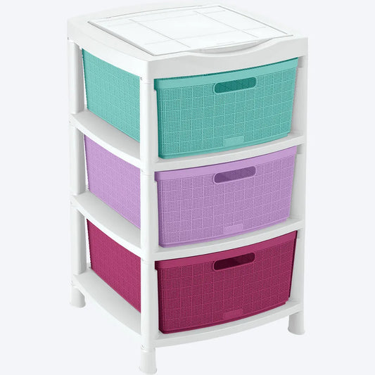 Gavetero Fique con 3 gavetas Glam de Rimax - Pa´la house