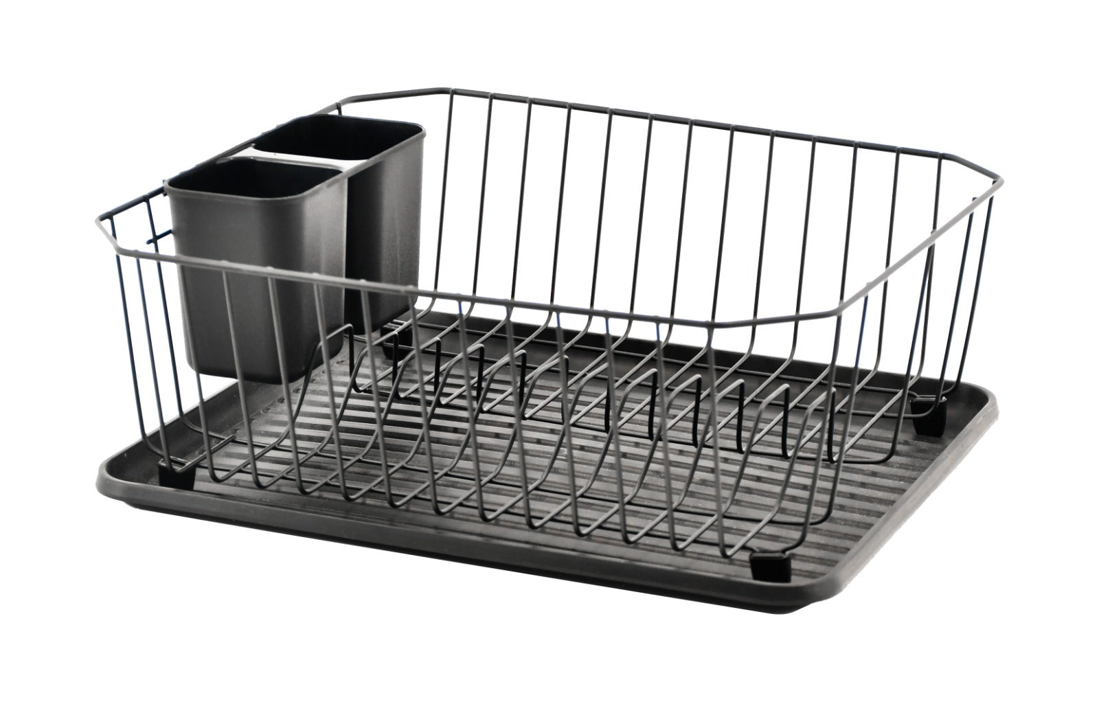 Set escurridor metálico de 3 piezas, negro. - Pa´la house