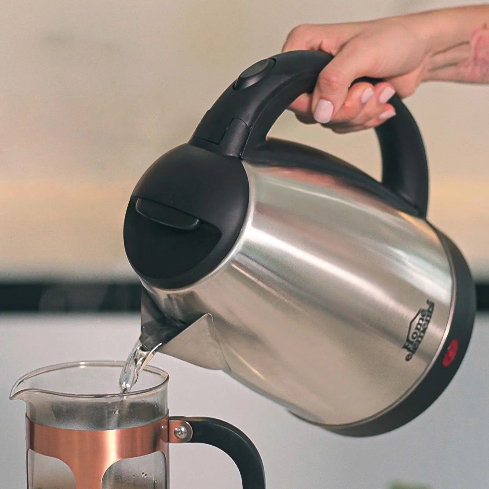 Hervidor de agua 1.9 lts acero inoxidable de Home Elements