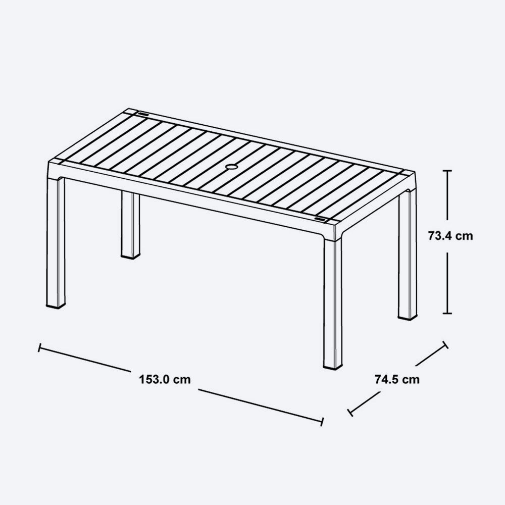 Mesa Familiar Barú Rimax – Resistente, práctica y moderna para el hogar - Pa´la house