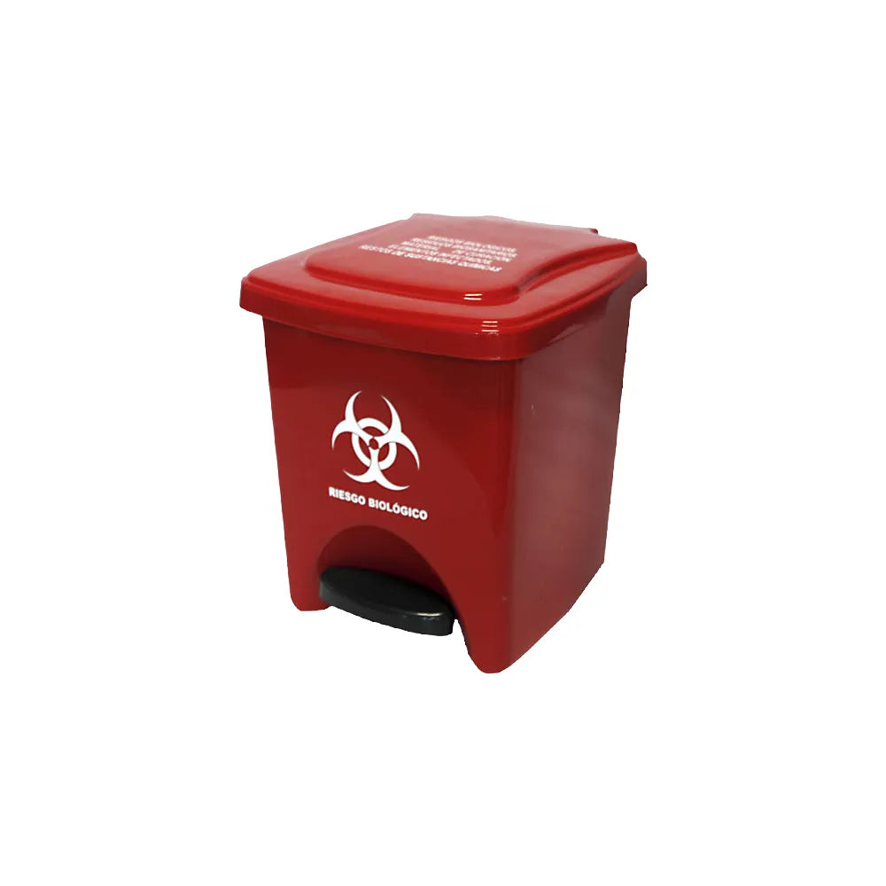 Papelera cuadrada de pedal de 22 litros peletizada de Colplast - Pa´la house