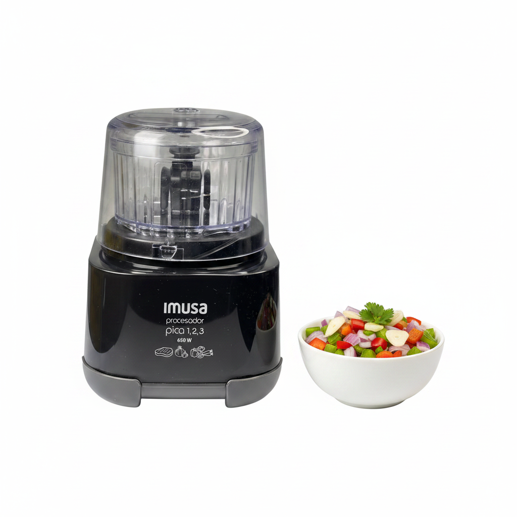 Procesador Picatodo 123 negro 650w de IMUSA