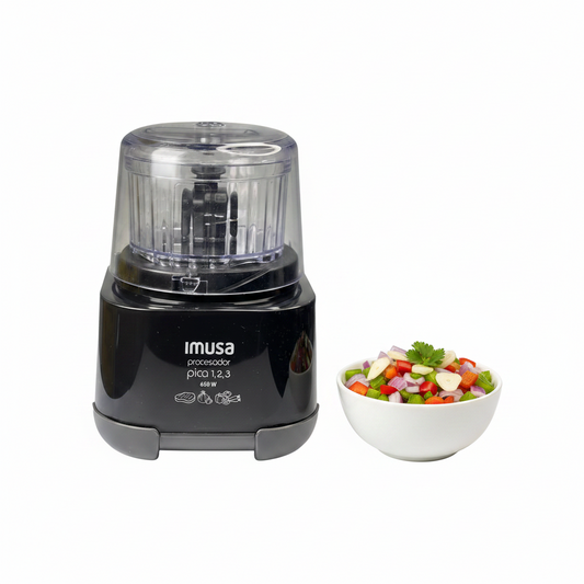 Procesador Picatodo 123 negro 650w de IMUSA