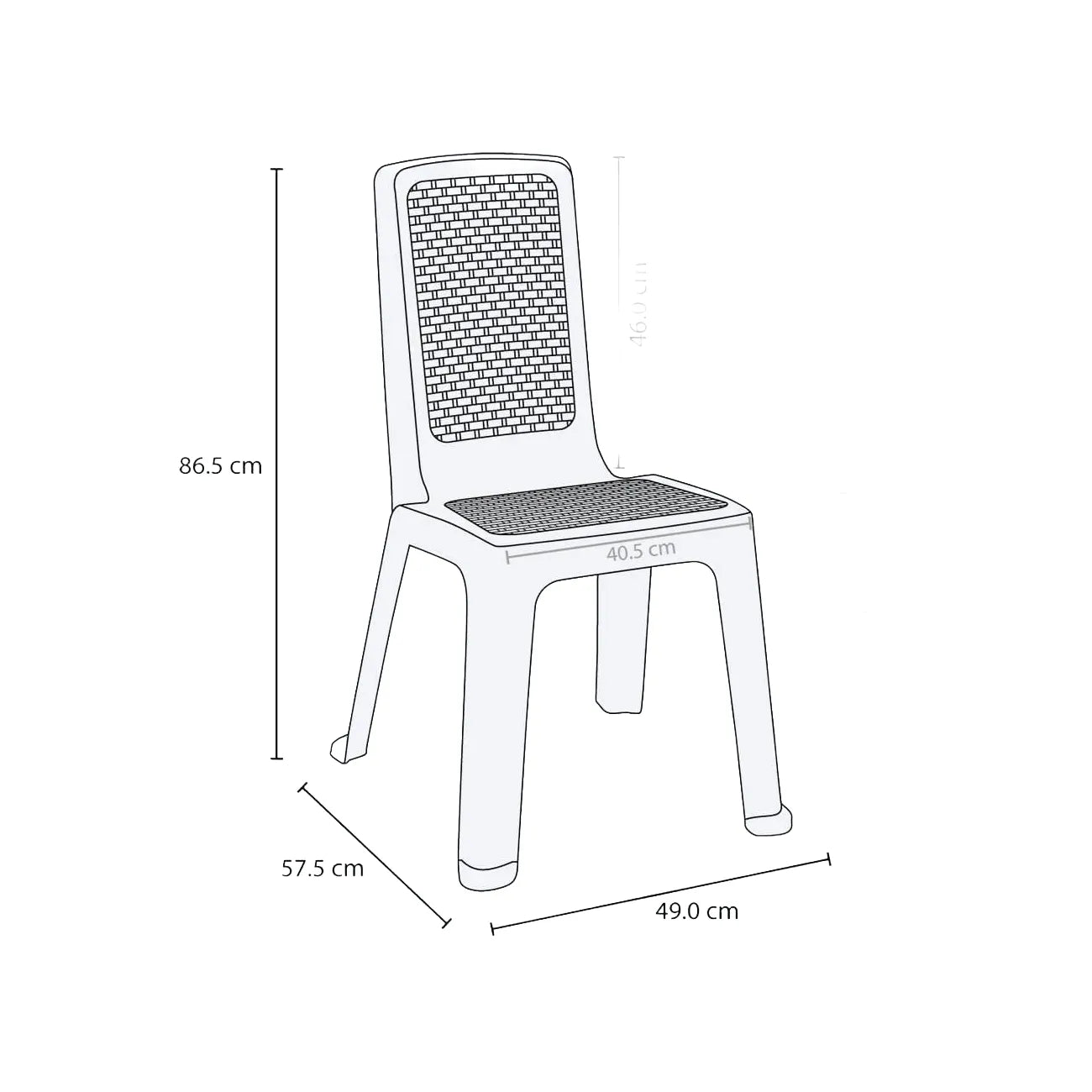 Silla Eterna sin brazos de Rimax. - Pa´la house