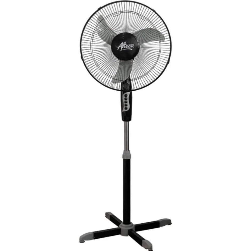Ventilador de pedestal de 16 pulgadas negro de Altezza. - Pa´la house