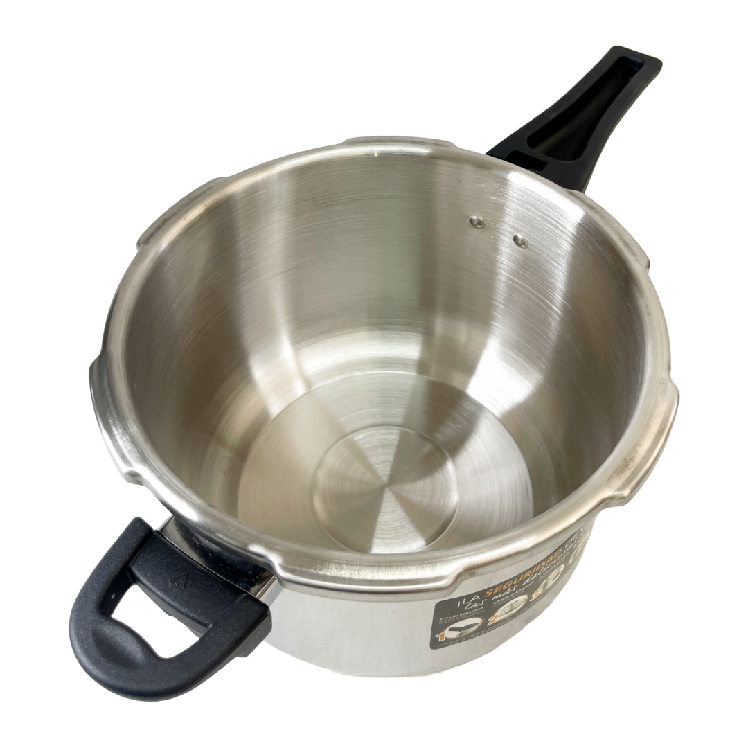 Olla a presión en acero inoxidable de 4.2 litros marca Home Elements - Aplica envío gratis a ciudades capitales.