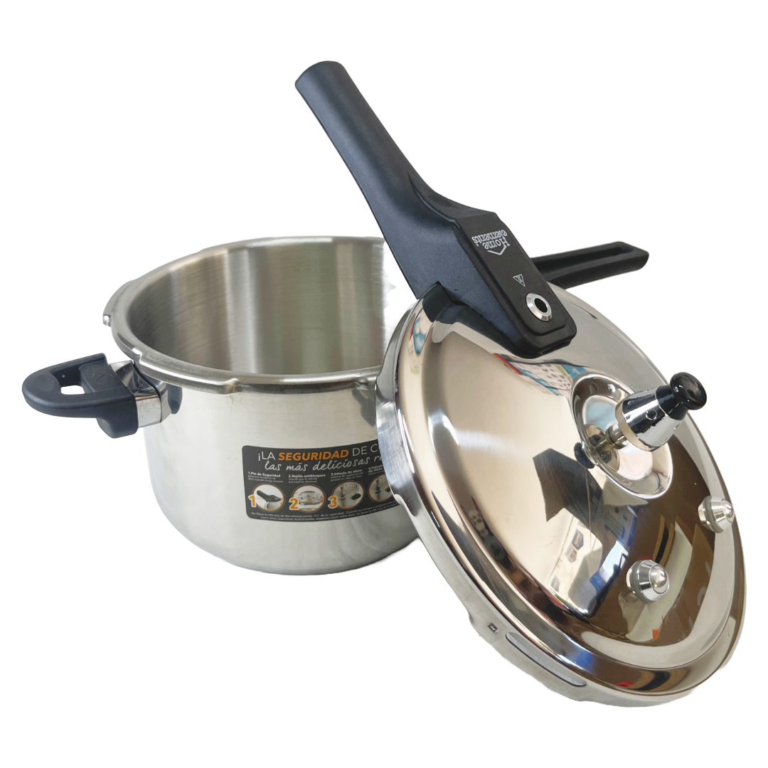 Olla a presión en acero inoxidable de 4.2 litros marca Home Elements - Aplica envío gratis a ciudades capitales. - Pa´la house