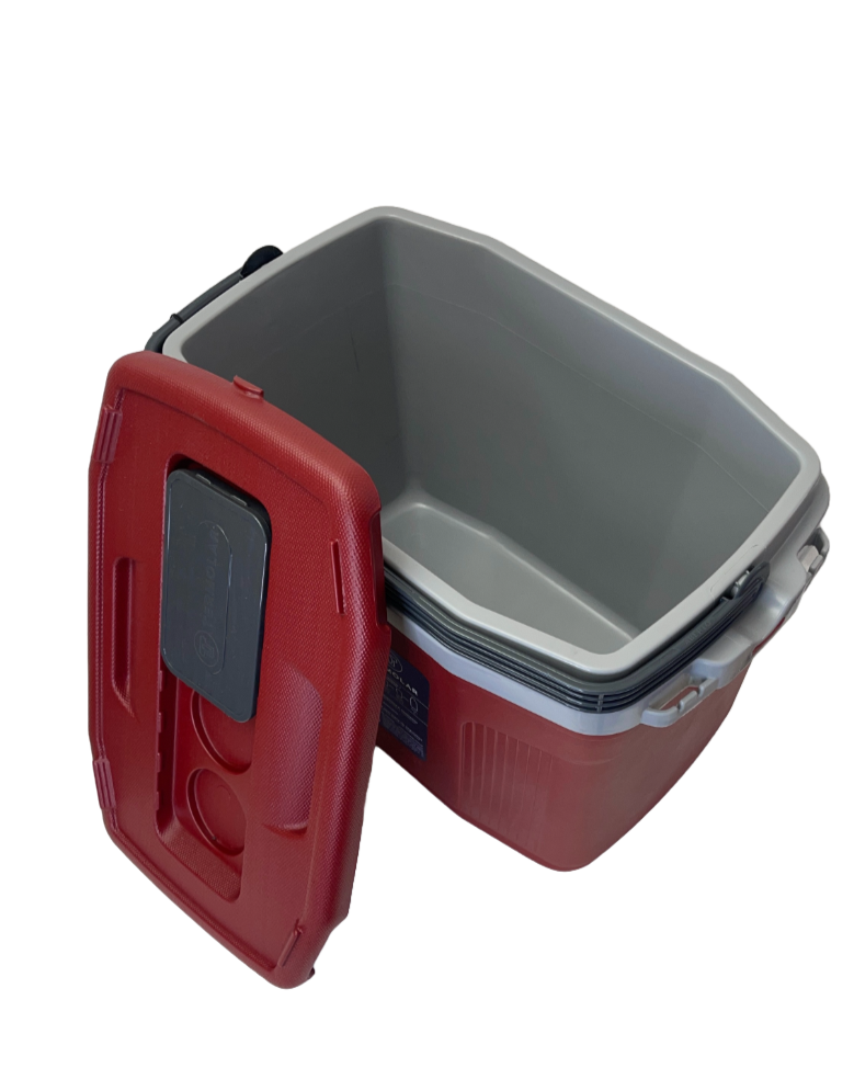 Nevera de 32 litros roja de Termolar.