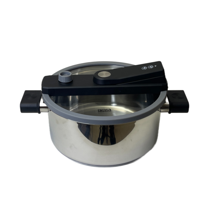 Olla profesional DKasa de cocción rápida con tapa de vidrio. - Pa´la house
