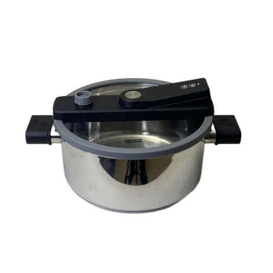 Olla profesional DKasa de cocción rápida con tapa de vidrio. - Pa´la house
