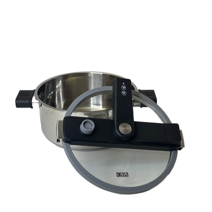 Olla profesional DKasa de cocción rápida con tapa de vidrio. - Pa´la house