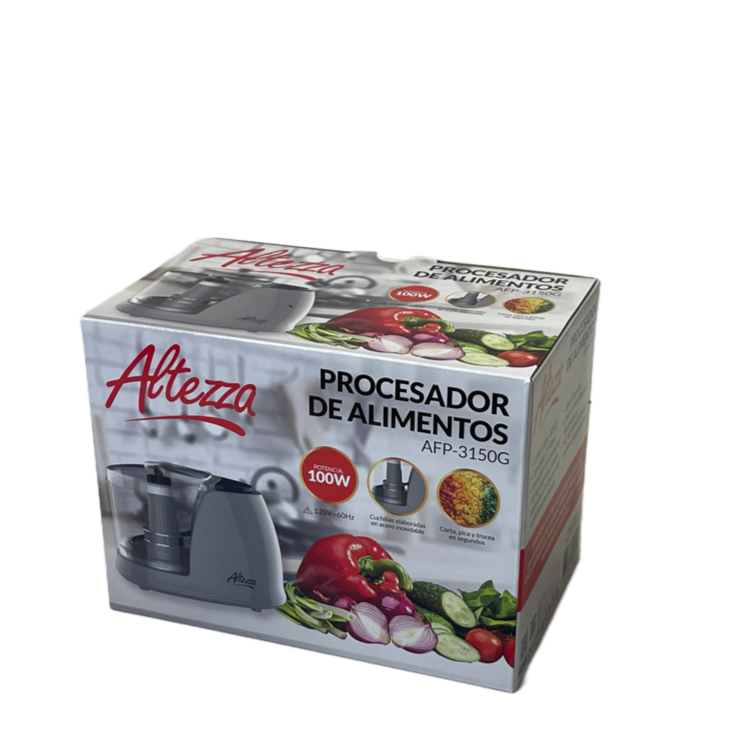 Procesador de alimentos gris de Altezza de 100Watts