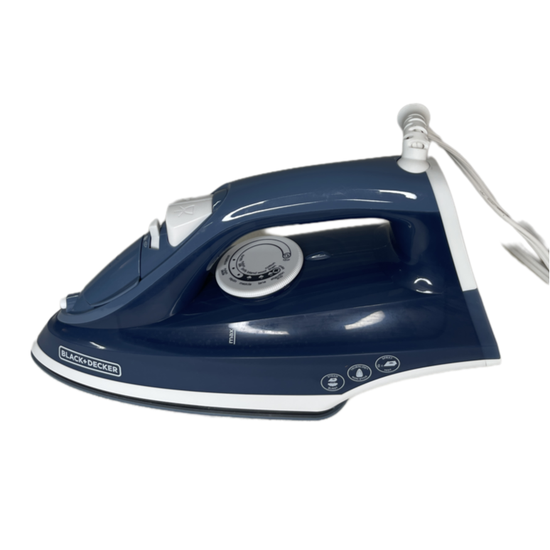 Plancha Trueglide Colors de Black & Decker con tiro de vapor.