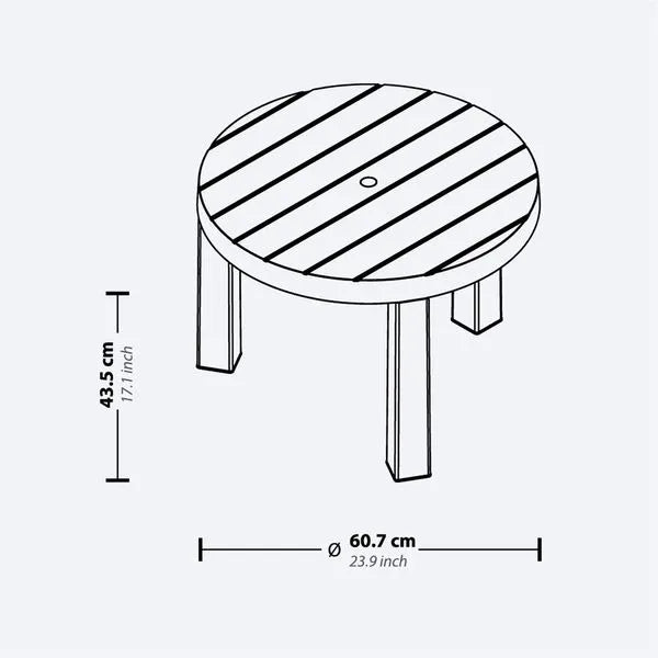 Mesa de Centro Redonda Barú Rimax – Moderna, Práctica y Versátil - Pa´la house
