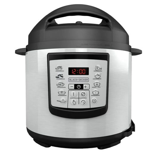 Olla de Presión Eléctrica Multifuncional Black+Decker 5.7L (PR100SD) – 7 en 1 - Pa´la house