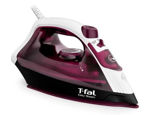 Plancha Easy Steam T-FAL con suela cerámica antiadherente y vapor potente