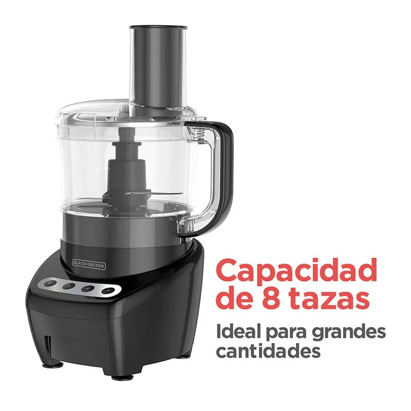 Procesador de alimentos de 8 tazas.