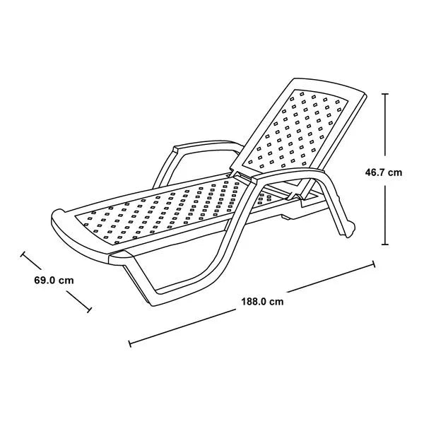 Cama asoleadora Arrecife de Rimax.