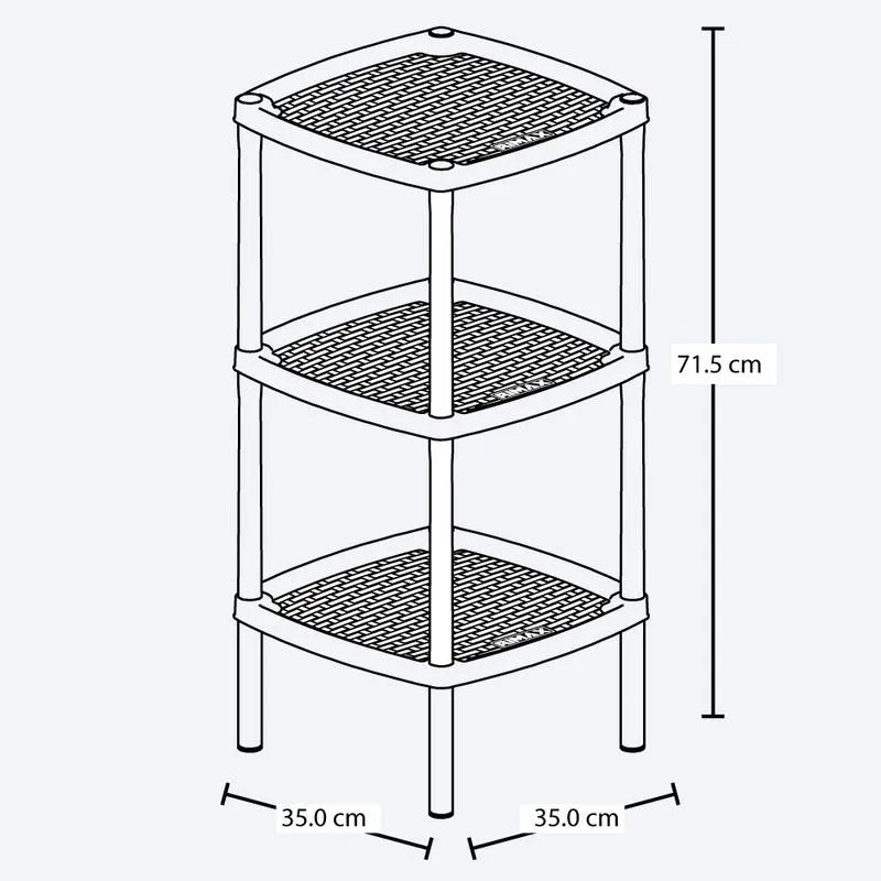 Mesa Multiusos Cuadrada de 3 Niveles - Pa´la house