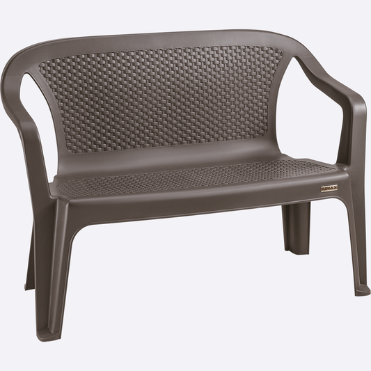 Silla Eterna doble con brazos color Wengue de Rimax