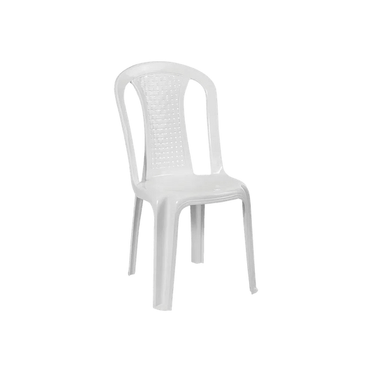 Silla Bambú blanca de Vanyplas.