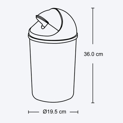 Papelera Tapa Móvil de 5 Litros de Rimax - Pa´la house