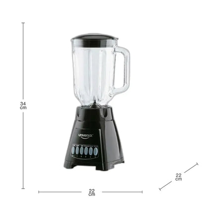 Licuadora Aliada con vaso de vidrio de Universal.