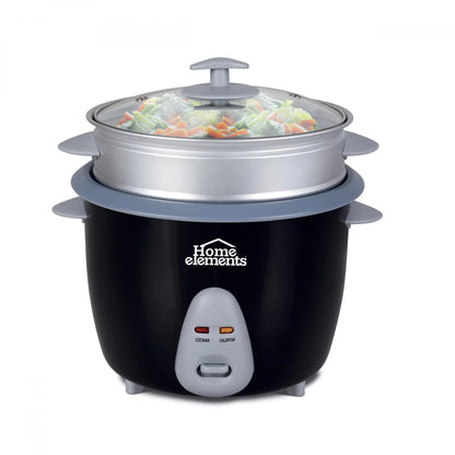 Olla arrocera de 1.8 litros con vaporera de Home Element.