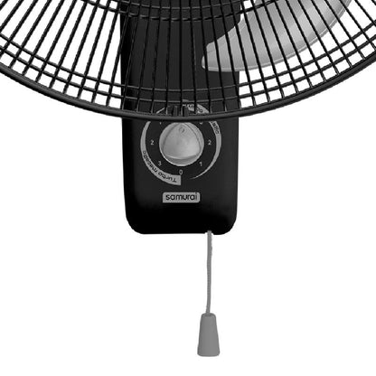 Ventilador de pared Turbo Metallic negro de Samurai.