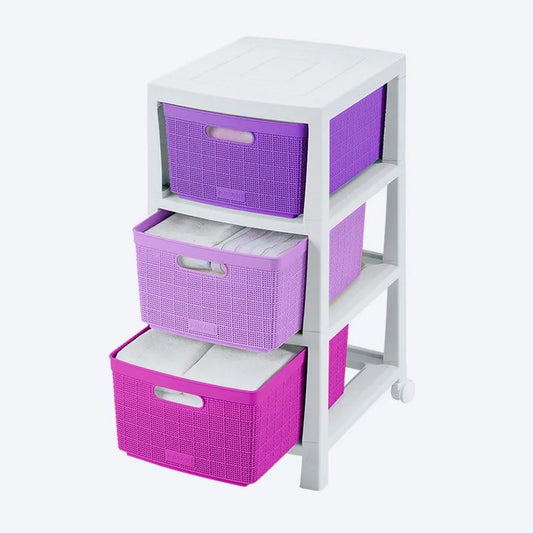 Cajonero Fique de 3 gavetas infantiles de Rimax